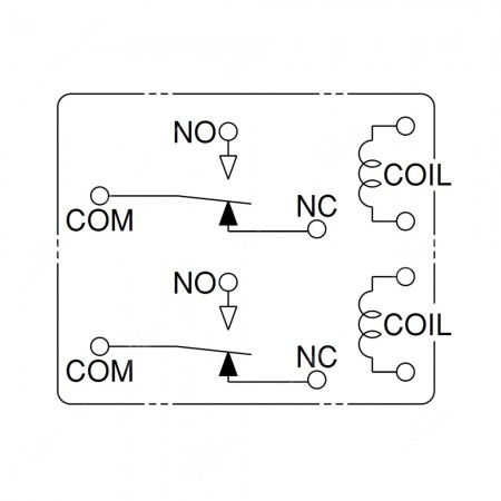 Nais / Panasonic ACT512M05-12V relay for automotive, technical schema