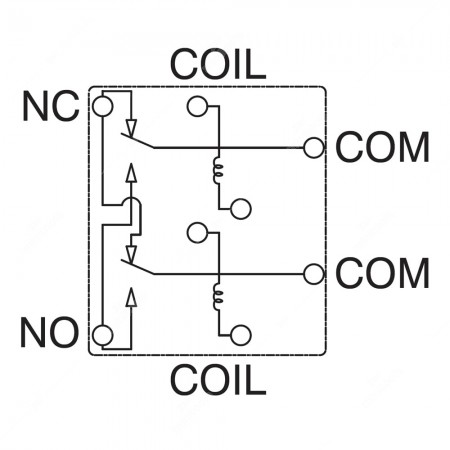 Panasonic relay ACTE3H1, technical schema