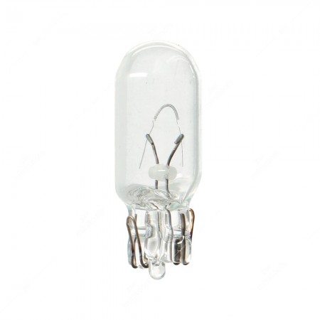 Bulb glass wedge base W2,1x9,5d 12V 5W T10 for automotive lighting