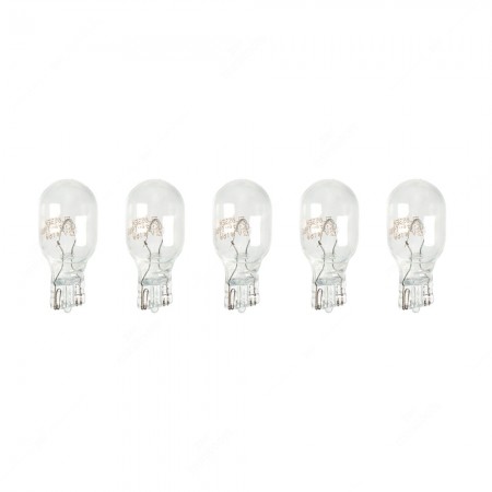 Pack of halogen light bulbs W2,1x9,5d 12V 16W T15 for cars