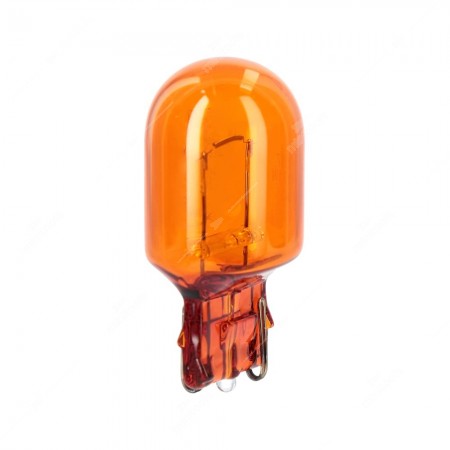 Amber bulb glass wedge base WX3x16d 12V 21W T20 for automotive lighting
