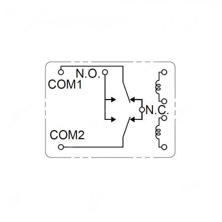 NAiS / Panasonic CF2-12V-ACF231 relay technical schema