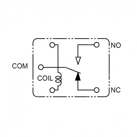 Nais / Panasonic CQ1-12V ACQ13 relay for automotive ! Technical Schema
