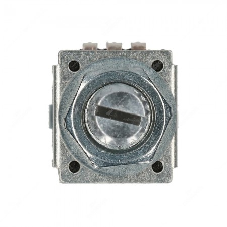 24 ppr mechanical rotary encoder for electronics devices. Without push button. Dimensions: 12,4x13,4x21,5h mm