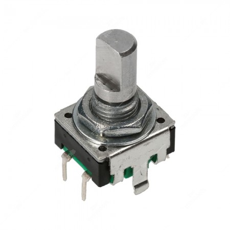 Replacement rotary encoder, 24 ppr, with push button, 0 detents
