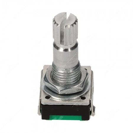 Mechanical encoder, 24 pulses per revolution,  without push switch, 24 detents - 20 mm shaft