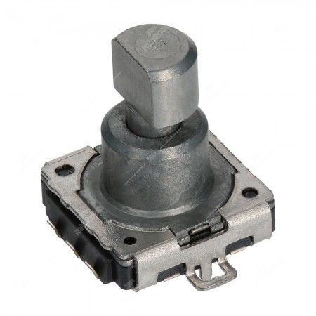 Replacement rotary encoder, 16 ppr, with push button, 32 detents