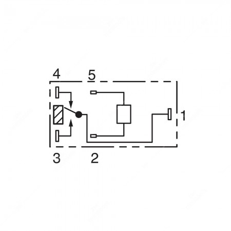 G8N-1 relay technical diagram - pinout