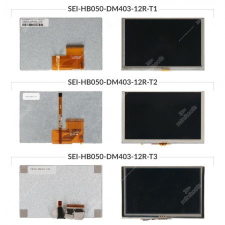 HB050-DM403-12R display versions comparison