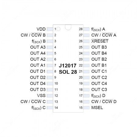 Technical schema for IC M-S Quad Driver J12.017 Juken