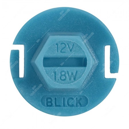 Instrument panel bulb B8,4d 12V 1,8W with light blue bottom side