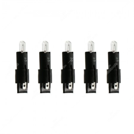 Pack of SG8-5,5d 12V 1,2W lamps for dashboards