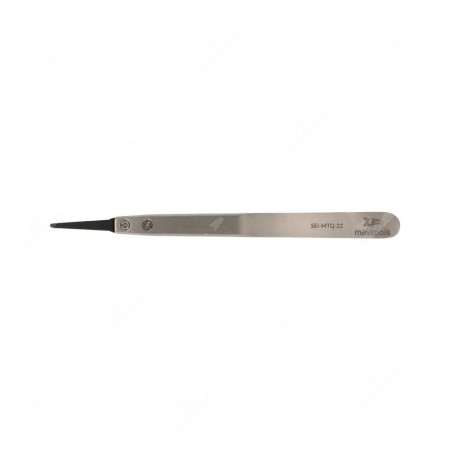 Anti-static tweezer with rounded plastic tip (127x10x5mm)