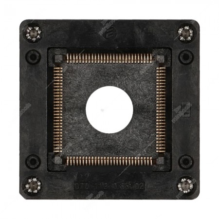 112 pin TQFP112 socket, with a pin pitch of 0,65mm