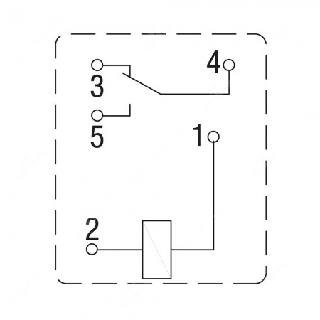 V23086-C1001-X008 relay technical diagram - pinout