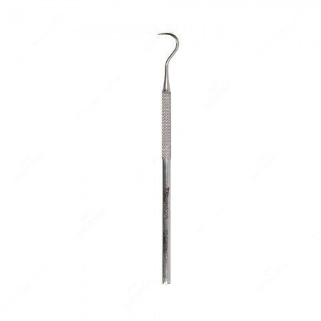 Steel probe with flat hooked tip
