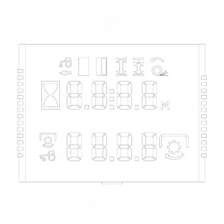 Massey Ferguson 4200 and 4300 Series instrumentation display symbols