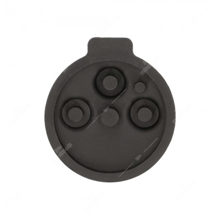 0 Gommino adattabile chiavi auto a tre tasti - 39,4x43,7mm - Colore nero