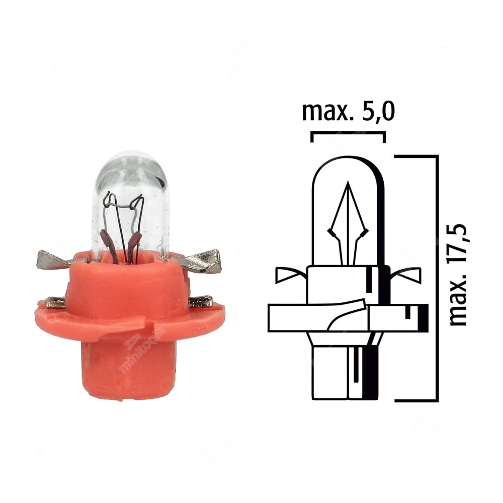 Lampadina Led BX8.4d e B8.4d 1 Smd BLU GHIACCIO Luci Cruscotti E