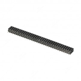Straight PCB THT female pin strip header - 2x36 turned pins - 2.54mm pitch