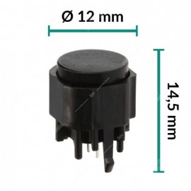 Ø 12mm THT Pushbutton key switch (normally open)