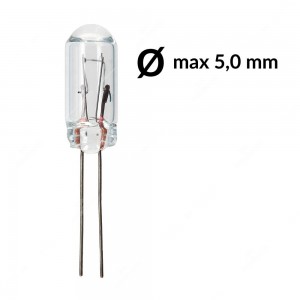 T4,9 1,1W 24V wire base miniature incandescent light bulb