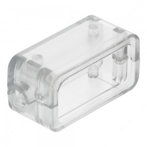 Polycarbonate case for electronics with cable grommet