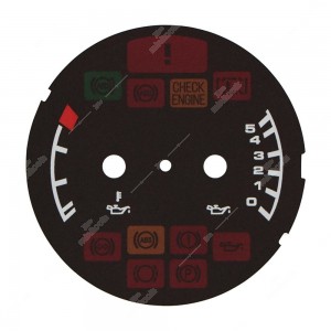 Porsche 911 993 oil pressure and temperature dial disc (european version) - warning lights off