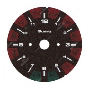 Porsche 911 993 clock dial disc - warning lights off