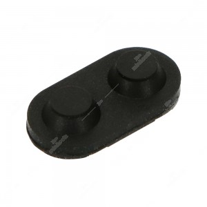 2 buttons silicone rubber button pad with conductive rubber pills - 15x7,6x3,3 mm - Pack of 10 pcs