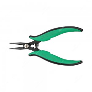 Long round-nose pliers for electronics - top side