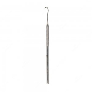 Steel probe with flat triple curved tip