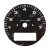 Gauge face for Porsche 911 964 and 993 rev counter (7600 RPM - with display)