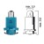 Dashboard light bulb EBS-R11 12V 1,8W with light blue base - Pack of 5 pcs