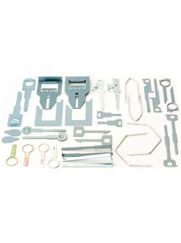 Set of release keys for several car radios