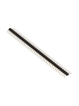 90° PCB THT male pin header strip - 40 pins - 1 row - 2.54mm pitch - 5 pcs pack