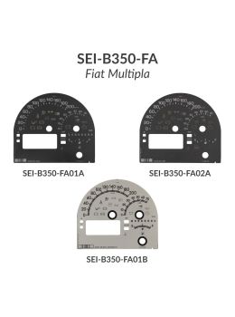 Fiat Multipla dashbaords gauge faces