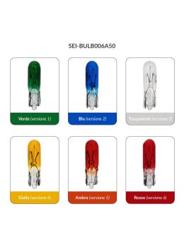 Lampadina tutto vetro T5 W1,2W 12V 1,2W - versioni disponibili