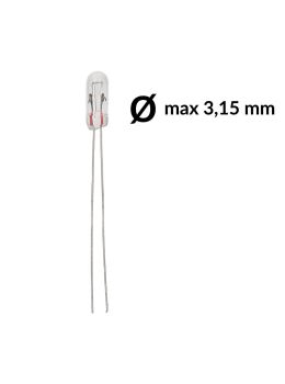 T3 70mA 24V wire base miniature incandescent light bulb