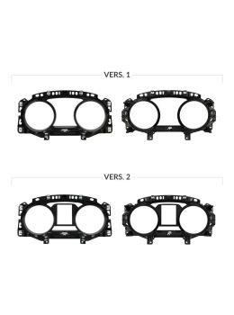 Versions comparison of the front lens for Volkswagen Golf VII and Golf Sportsvan VDO instrument clusters