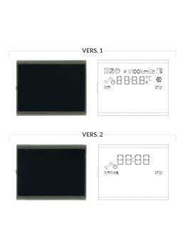 Versions comparison of the half FIS display for Seat Altea, León and Toledo dashboards