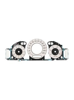 EL panel with gauge face (white- km/h) for Mercedes CLK W209, CLS C219 and E-Class W211 speedometer