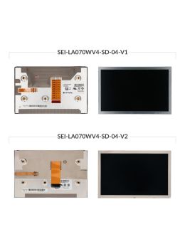 Comparison of LA070WV4-SD04 LCD display versions