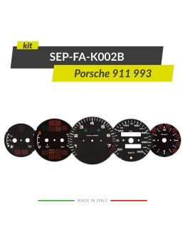 Set of gauge faces discs for Porsche 911 993 speedometers