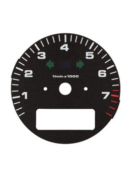 Fondino contagiri quadro strumenti Porsche 911 964 Carrera 2, Carrera 4 e 993 Carrera 2 - 2S, Carrera 4 - 4S, Targa, Turbo S e GT2 - icone spente