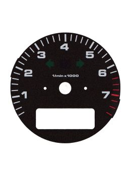 Fondino contagiri quadro strumenti Porsche 911 964 Turbo 3.6, 964 Turbo S e 993 Turbo Cabriolet 3.6 - icone spente
