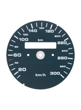 Fondino blu petrolio ottanio tachimetro contachilometri Porsche 911 964 Carrera 2, 964 Carrera 4, 964 Turbo 3.3 e 993 Carrera 2, 993 Carrera 2 S, 993 Carrera 4, 993 Carrera 4 S, 993 Targa Turbo S, 993 Turbo, 993 Turbo Cabriolet 3.6 - 300 km/h