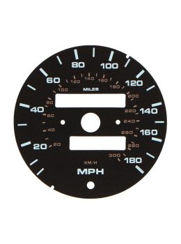 Porsche 911 964 Carrera 2, Carrera 4, RS and 993 Carrera 2, Carrera 4, Carrera RS and Targa 180 mph speedometer dial disc