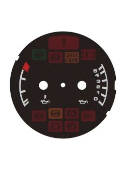 Porsche 911 993 oil pressure and temperature dial disc (european version) - warning lights off