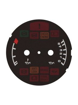 Porsche 911 993 oil pressure and temperature dial disc (SUA version) - warning lights off